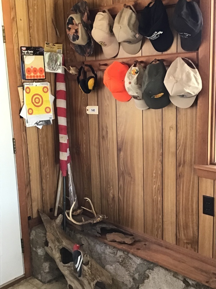 Driftwood, Antlers, Targets, American Flag (2), Men's Caps, And More
