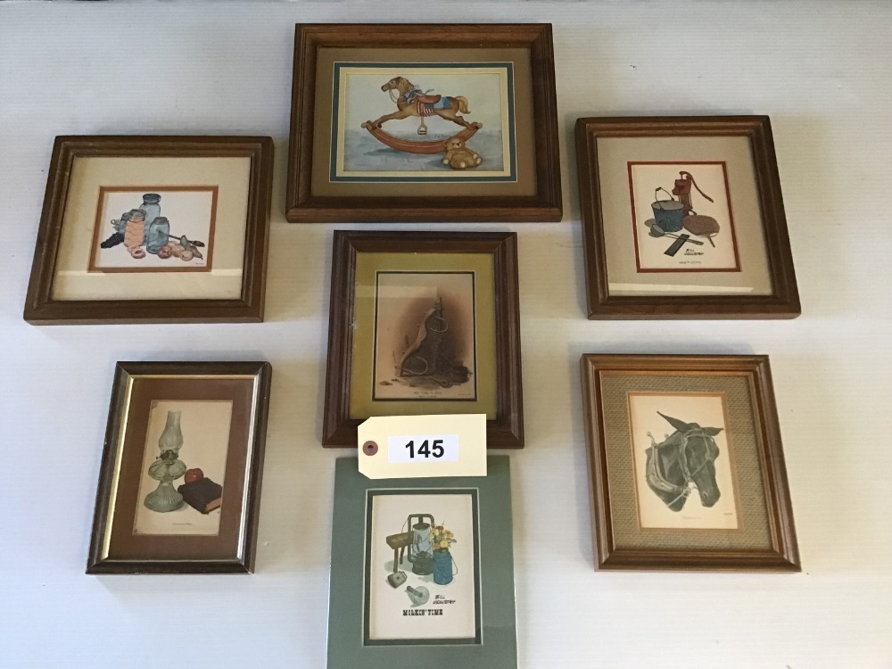 Six Small Framed Prints, Artists: Ensor, Granstaffer