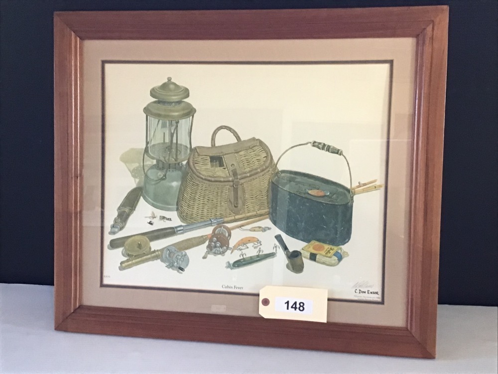 Large Framed Don Ensor's 'Cabin Fever'