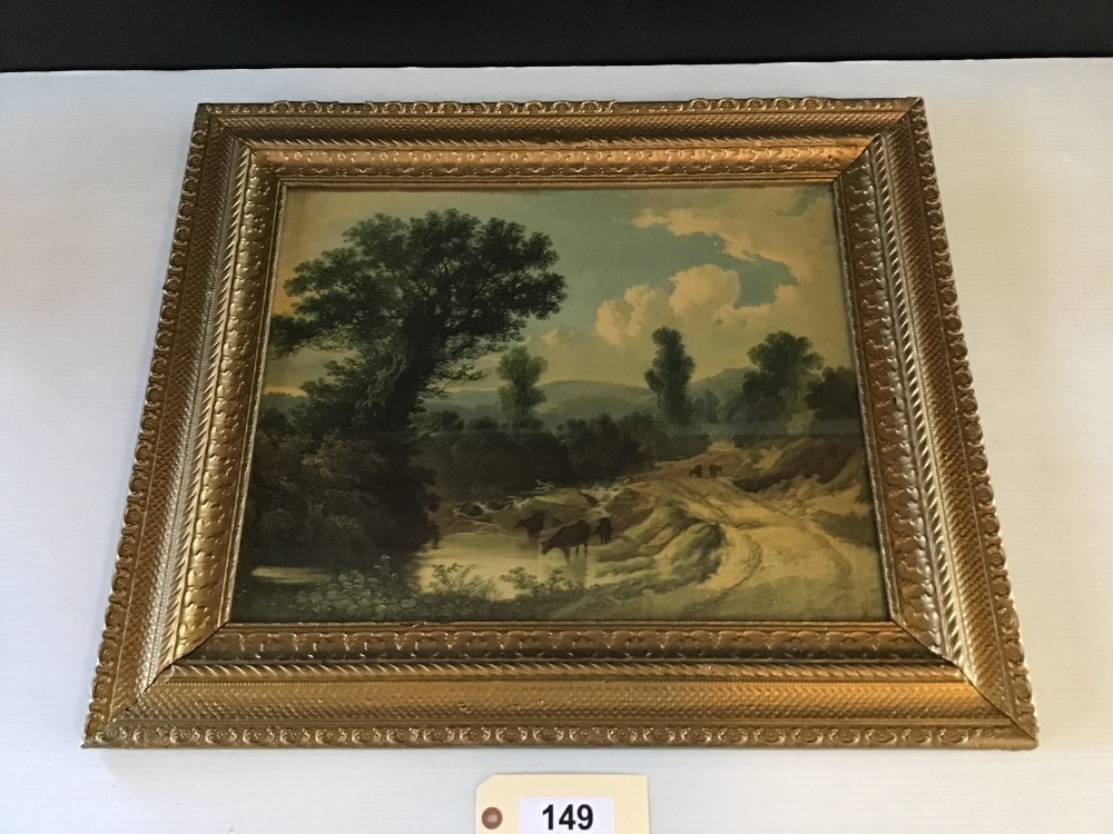 Large Framed Pastoral Setting
