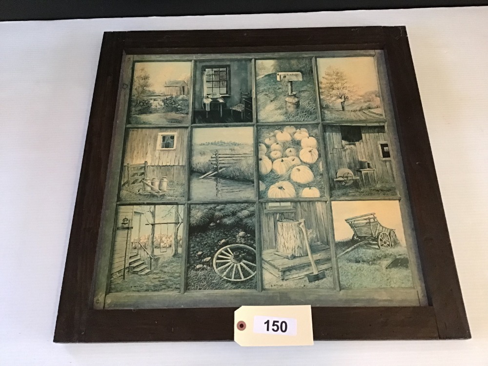 Large Framed Window Of Rural America