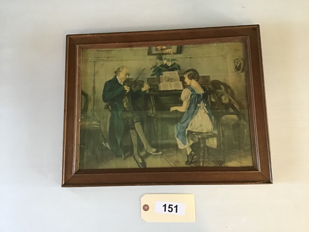 Framed Print Of Piano Lesson