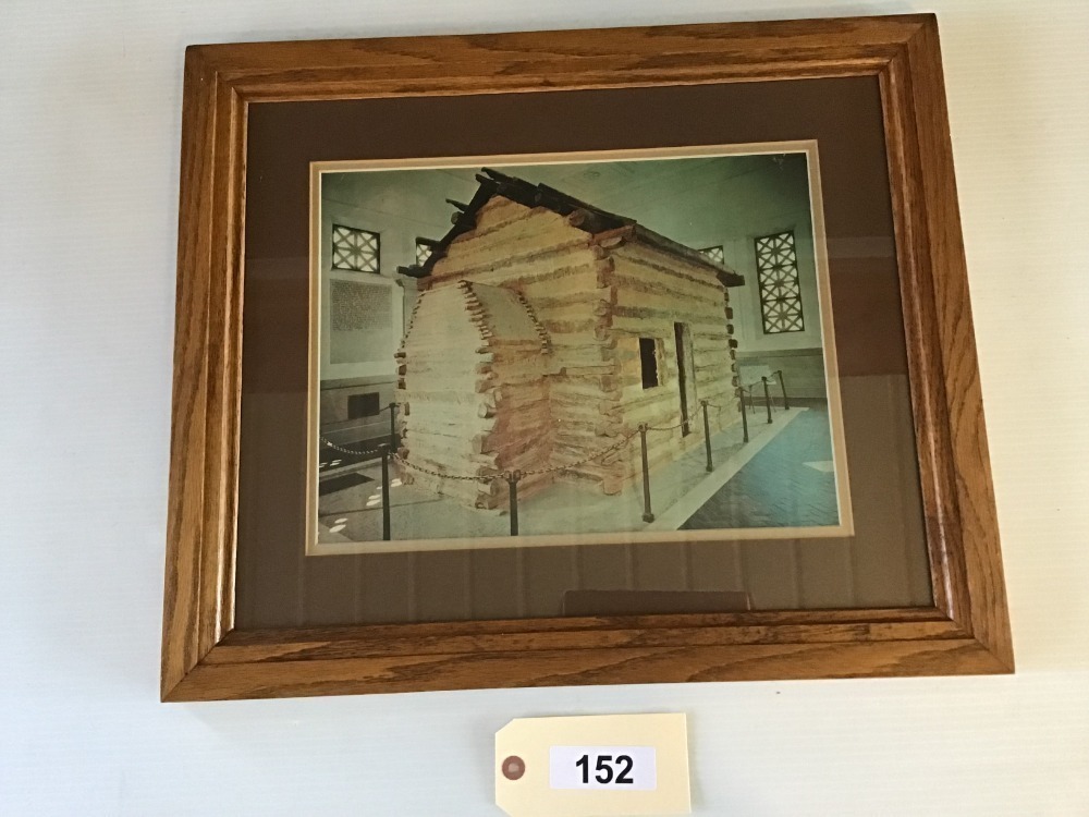 Framed Print Of Historic Cabin In Museum