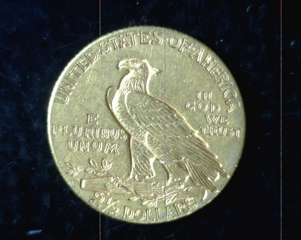 1914 $2 1/2 Indian Head Gold Coin & And A Tiny 1859 California Gold Round