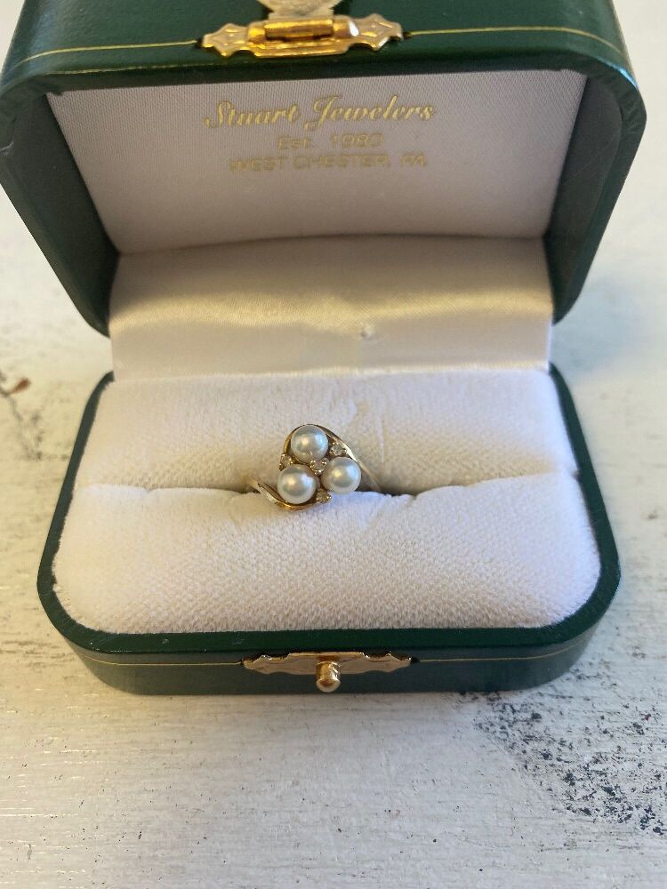 Pearl and Diamond Ring