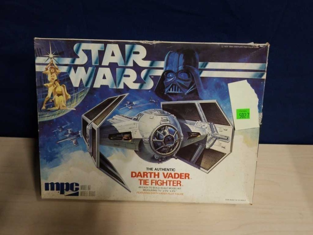 Vintage 1978 Mpc Darth Vader Tie Fighter Kit