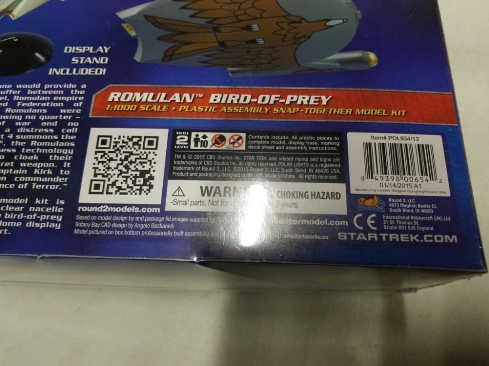 Sealed Polar Lights Star Trek Bird Of Pret Kit