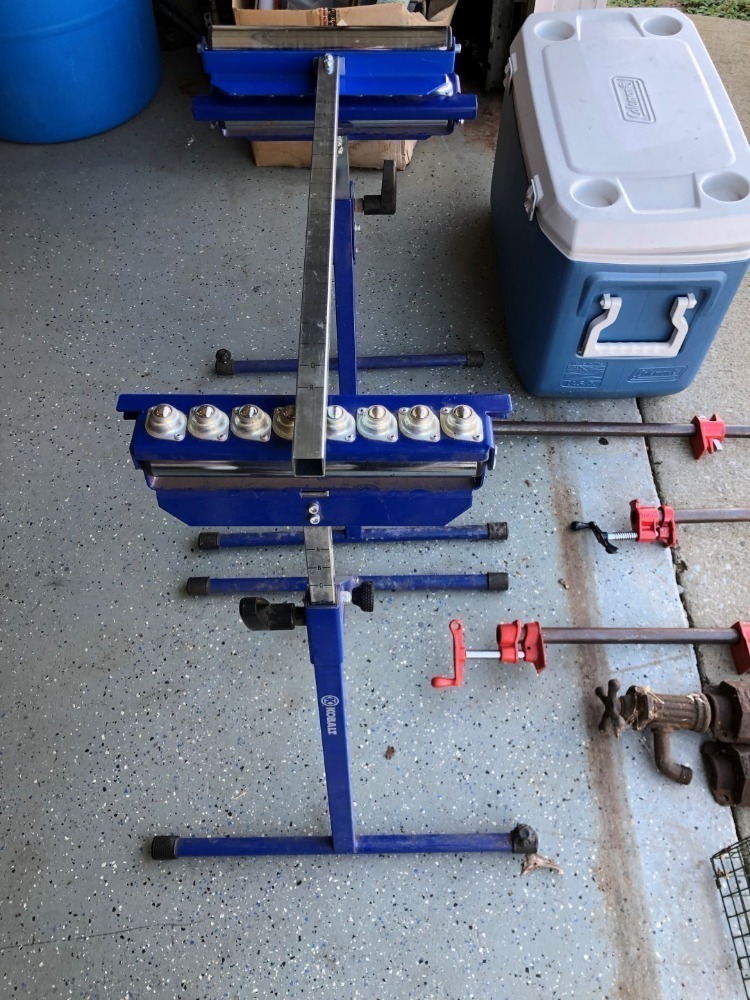 Kobalt Adjustable Roller Saw Stand Table, Antique Well Pump, Extra Large Bar Clamps