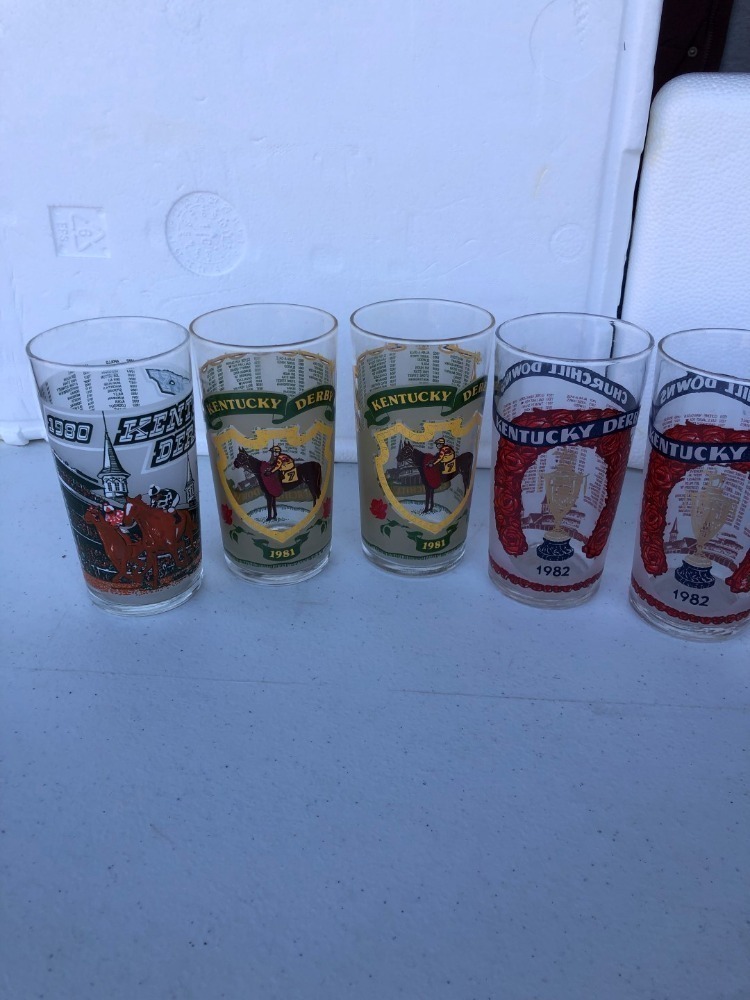 Kentucky Derby Glasses, 1980 - 1989