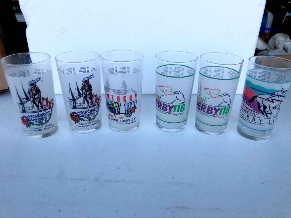 Kentucky Derby Glasses, 1990-1993
