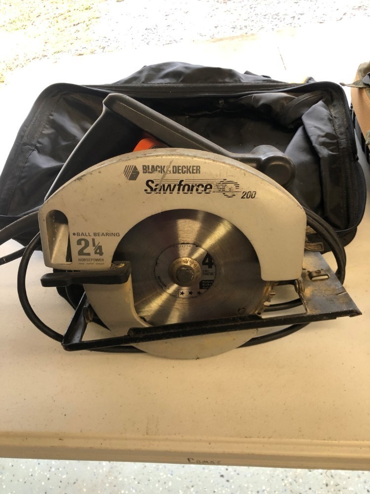 Black and Decker Circular Saw, Castor Wheels, Tool Bags