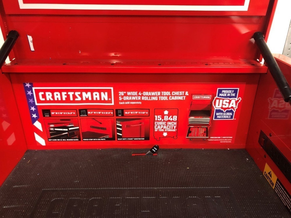 Craftsman Tool Chest/Cabinet with Power Strip, Commercial Garment Hanger