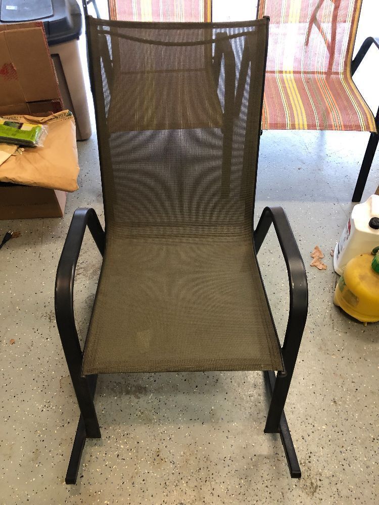 Two Lawn Chairs and Rocking Lawn Chair