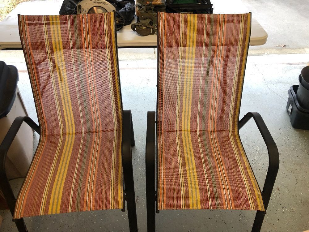 Two Lawn Chairs and Rocking Lawn Chair
