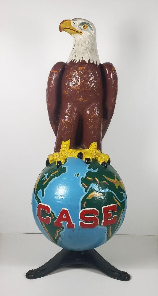 J.I. Case Cast Iron Eagle Statue