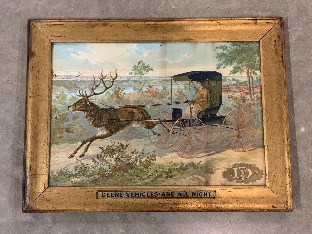 John Deere buggy print