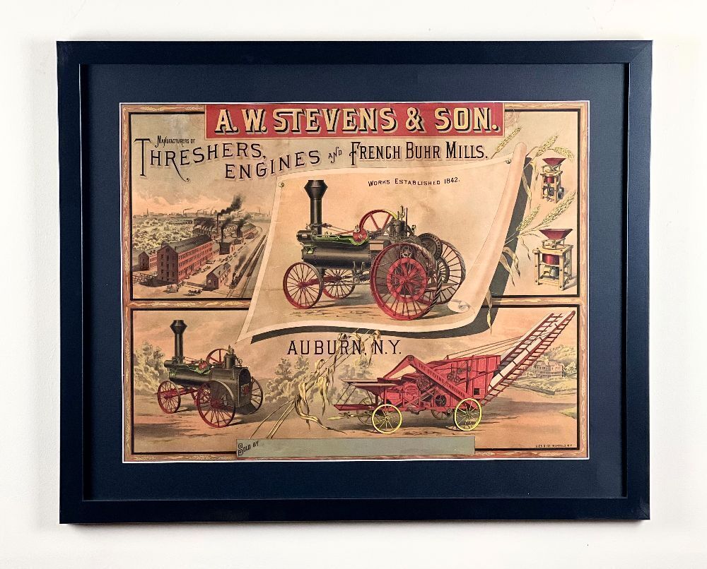 A.W. Stevens & Son Threshers Engines French Burr Mills