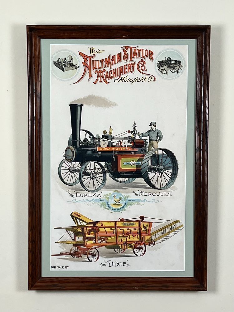 Aultman & Taylor Bevel Gear Steam Engine Litho #1 Earlier Version