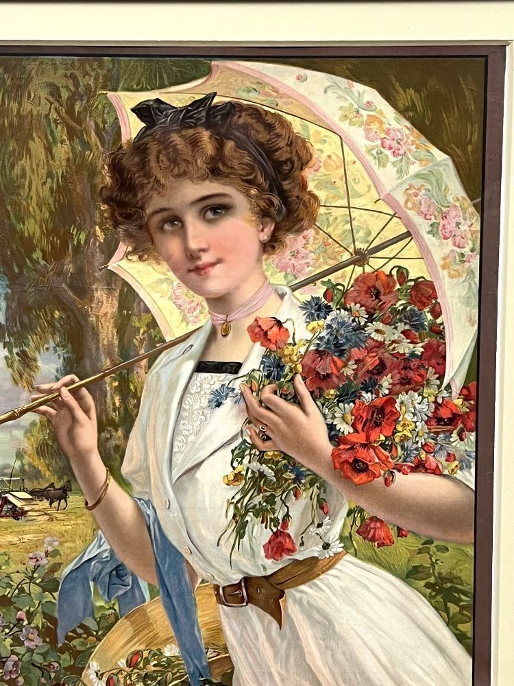 1910 Deering Flower Girl Litho