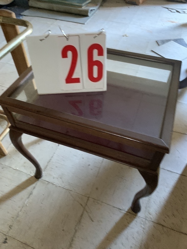Shadow box end table