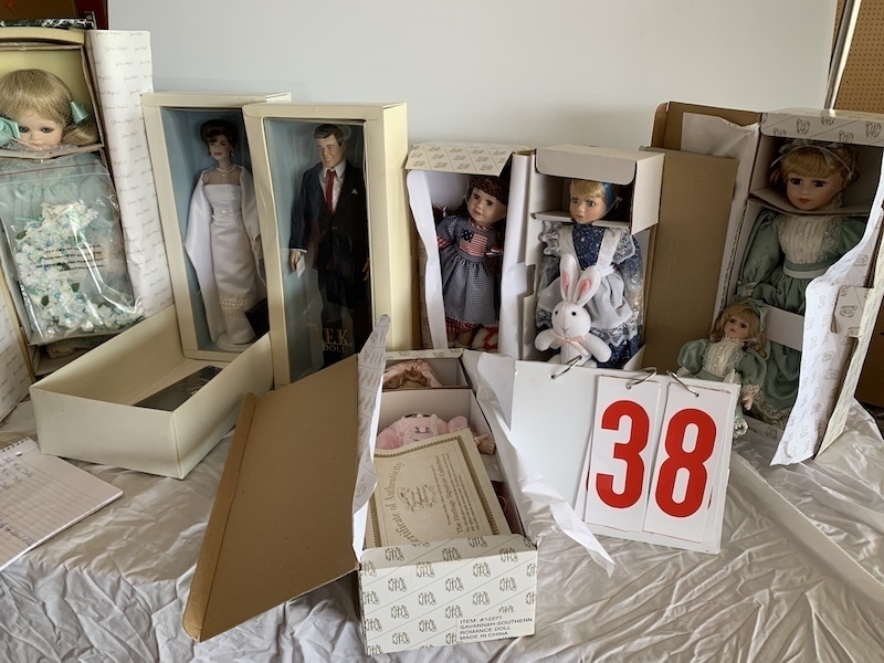 Jackie doll, JFK doll, other collectables