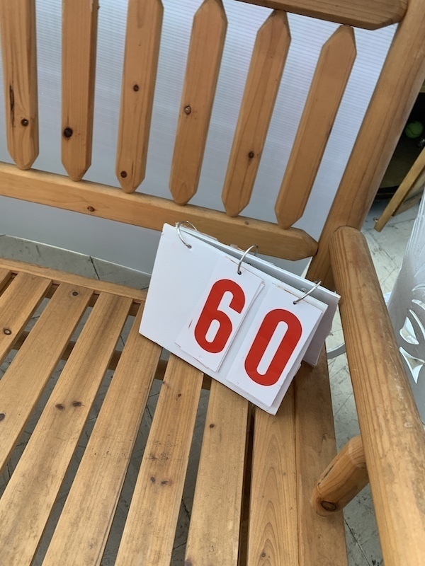 Log rocking bench