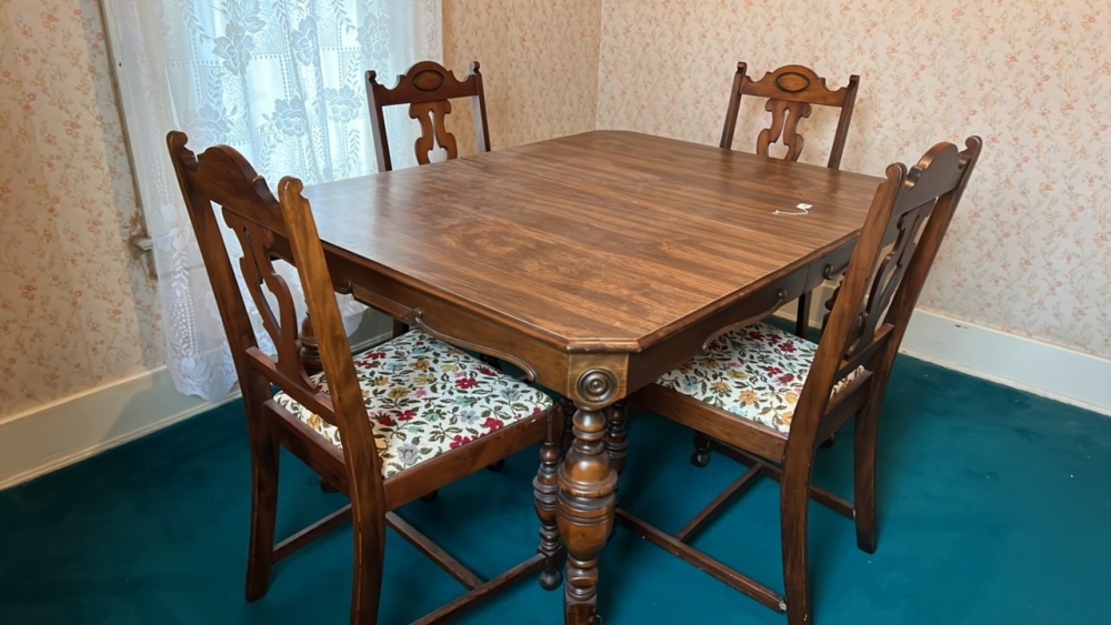 Antique Dining Table and Chairs