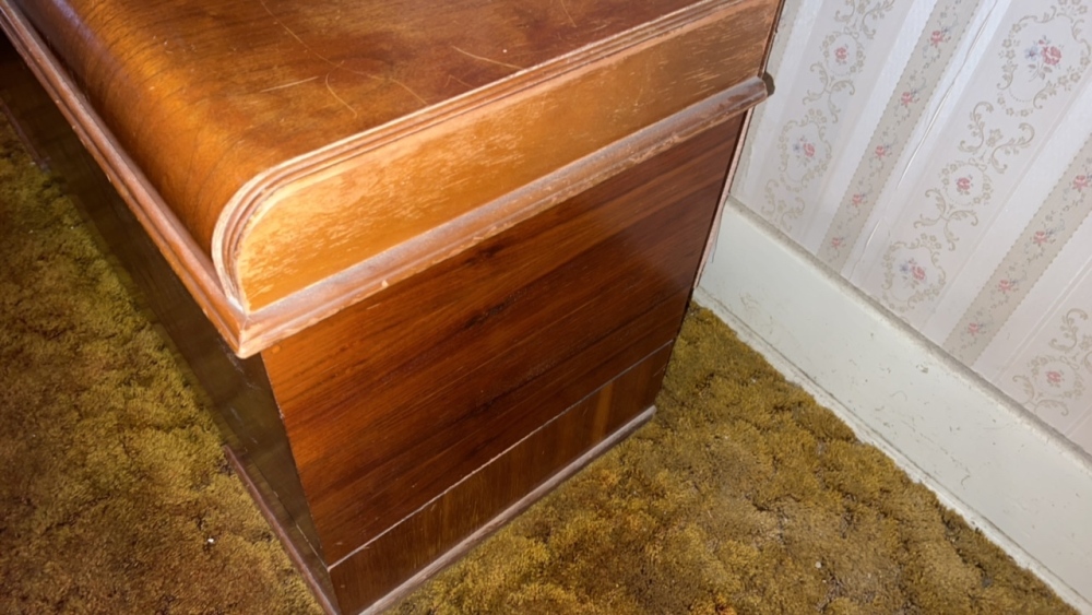 Antique Waterfall Cedar Chest
