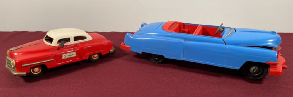 G-Man Metal Car and Ideal Plastic Car