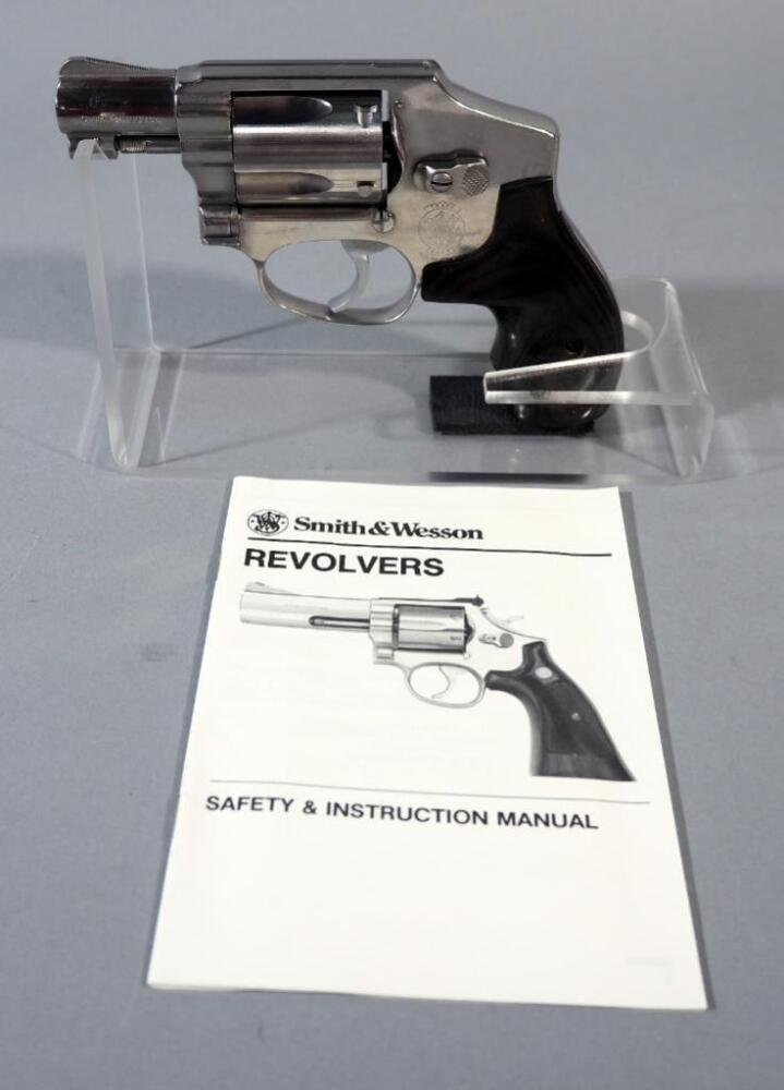 Smith & Wesson 640 .38 S&W Spl 5-Shot Revolver SN# BPS6298, With Extra Grips And Paperwork, In Box