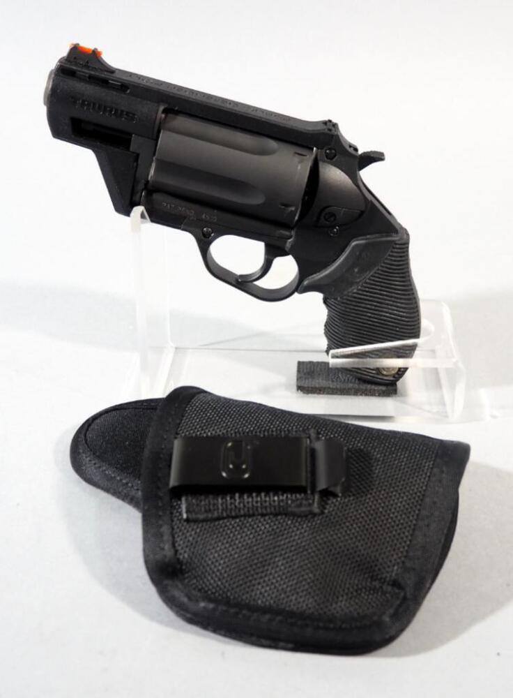 Taurus Int'l Judge Public Defender Poly .45 LC / .410 ga 5-Shot Revolver SN# KP214247, In Holster