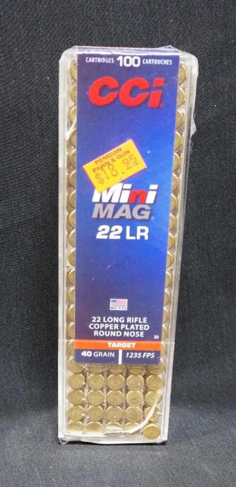 CCI Mini Mag .22 LR Ammo, Approx 100 Rds