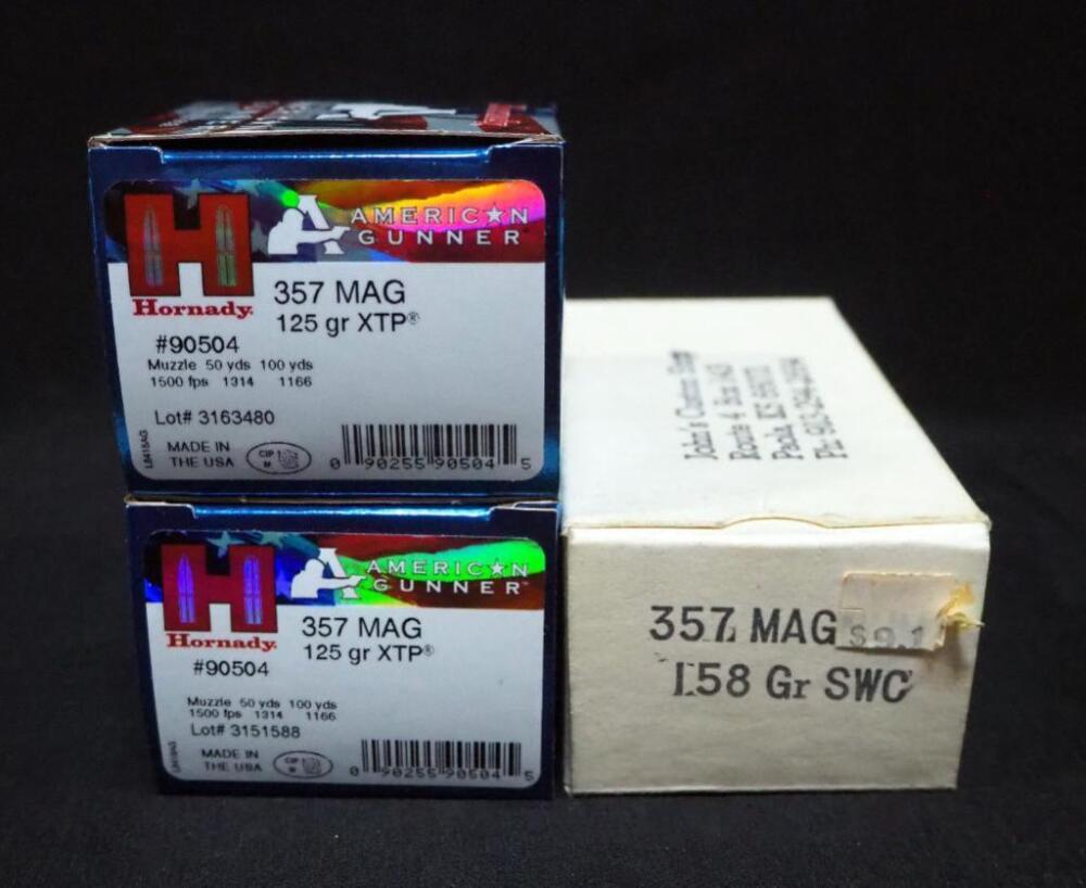 .357 MAG Ammo, Includes Hornady, Approx 66 Rds, Local Pickup Only