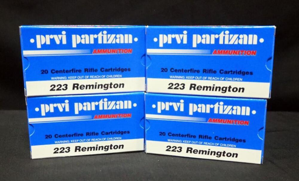 PRVI Partizan .223 REM Ammo, Approx 80 Rds, Local Pickup Only