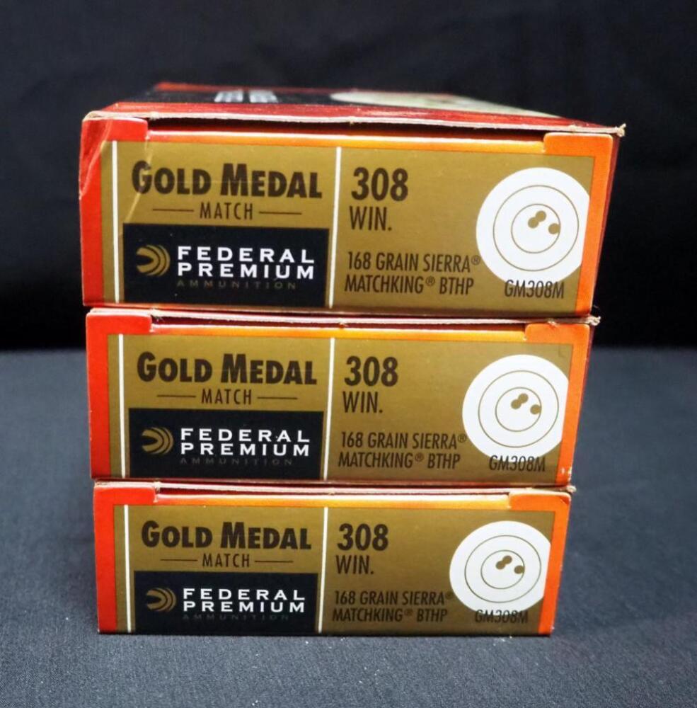 Federal Premium .308 WIN Ammo, Approx 60 Rds, Local Pickup Only
