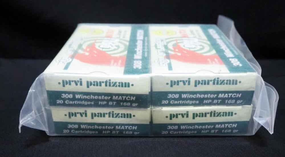 PPU PRVI Partizan .308 WIN MATCH Ammo, Approx 80 Rds, Local Pickup Only