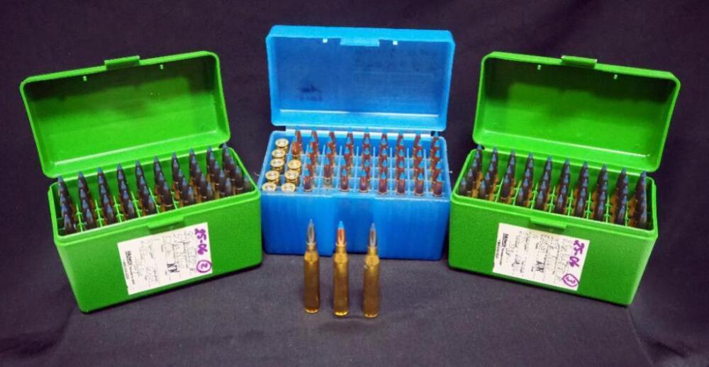 25-06 REM Ammo, Approx 142 Rds And 8 Empty Brass, Local Pickup Only