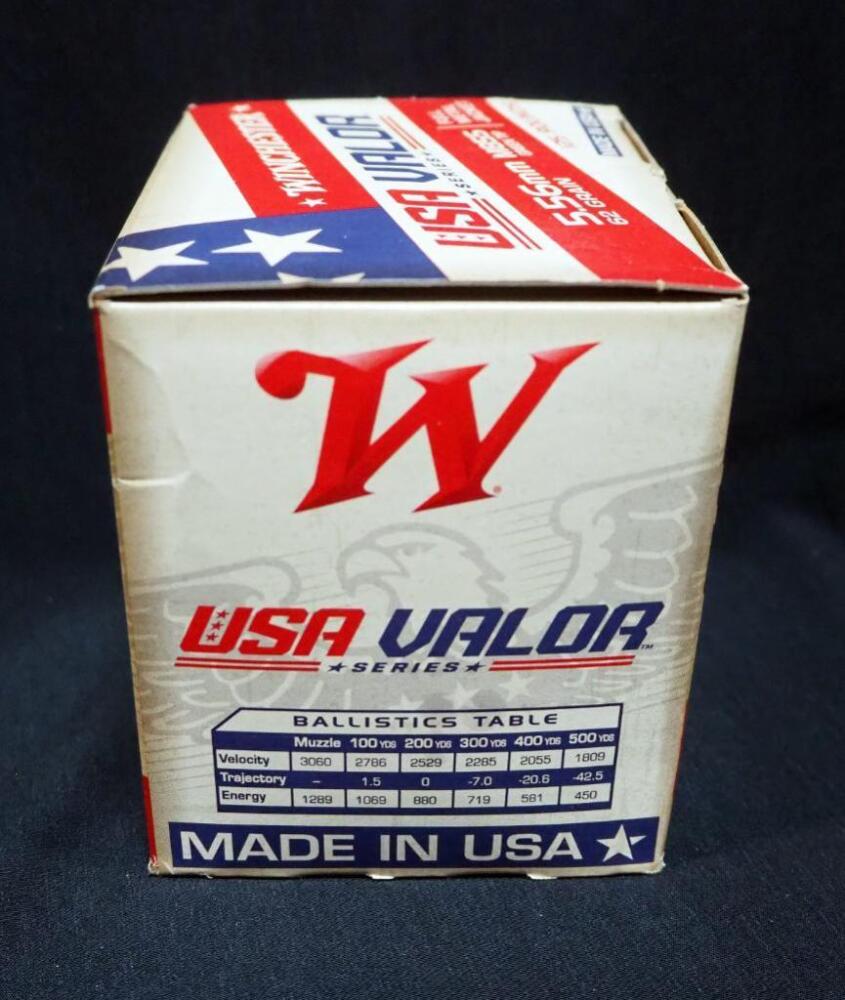 Winchester USA Valor 5.56mm Ammo, Approx 125 Rds, Local Pickup Only