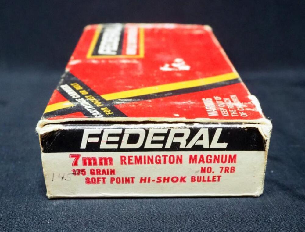 Federal 7mm REM MAG Ammo, Approx 20 Rds, Local Pickup Only