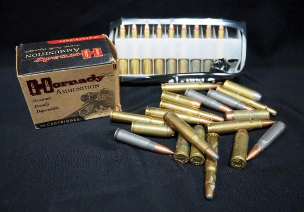 Assorted Ammo, Includes Hornady 50 AE 10 Rds, 6mm REM 9 Rds, 30-30 WIN 5 Rds, .45 Colt 7 Rds, 308 WIN 3 Rds, 7.62x39 4 Rds, Local Pickup Only