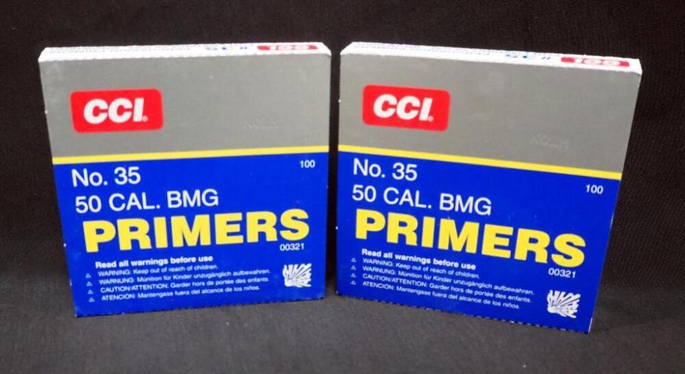 CCI No 35 50 Cal BMG Primers, Approx Qty 200, Local Pickup Only