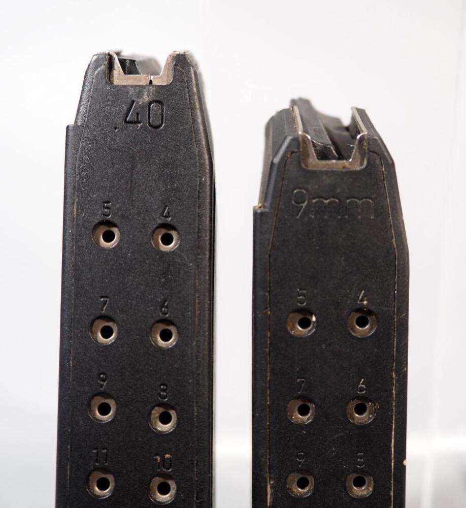 Glock .40 Cal And 9mm Double Stack Mags And Smith & Wesson .45 Auto Mag