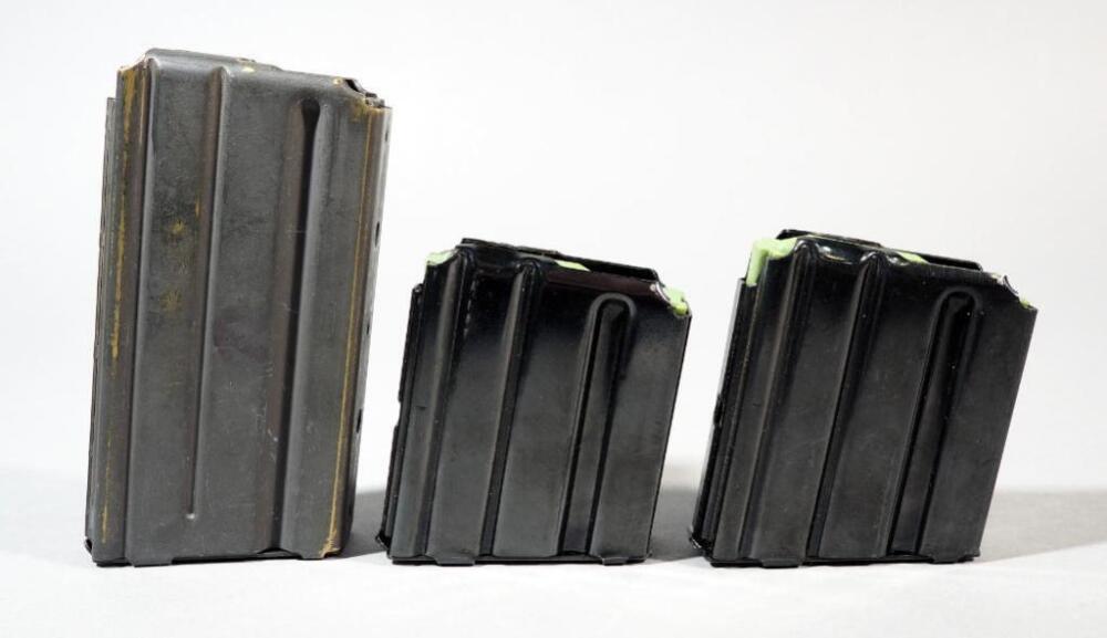 Metal Mags, Believed To Be 5.56 Cal, Qty 3