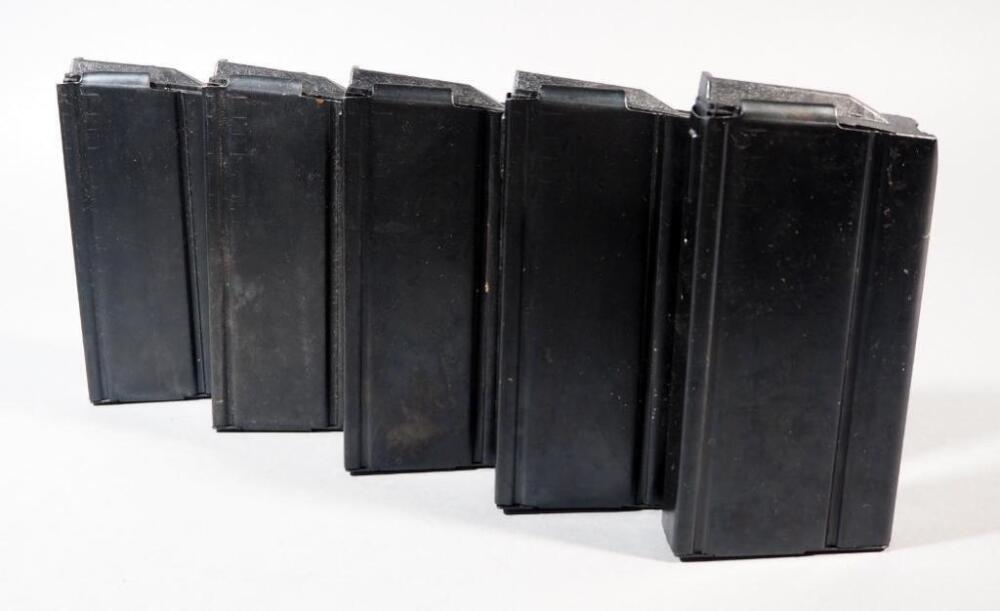 Metal Mags, Believed To Be .308 Cal, Qty 5
