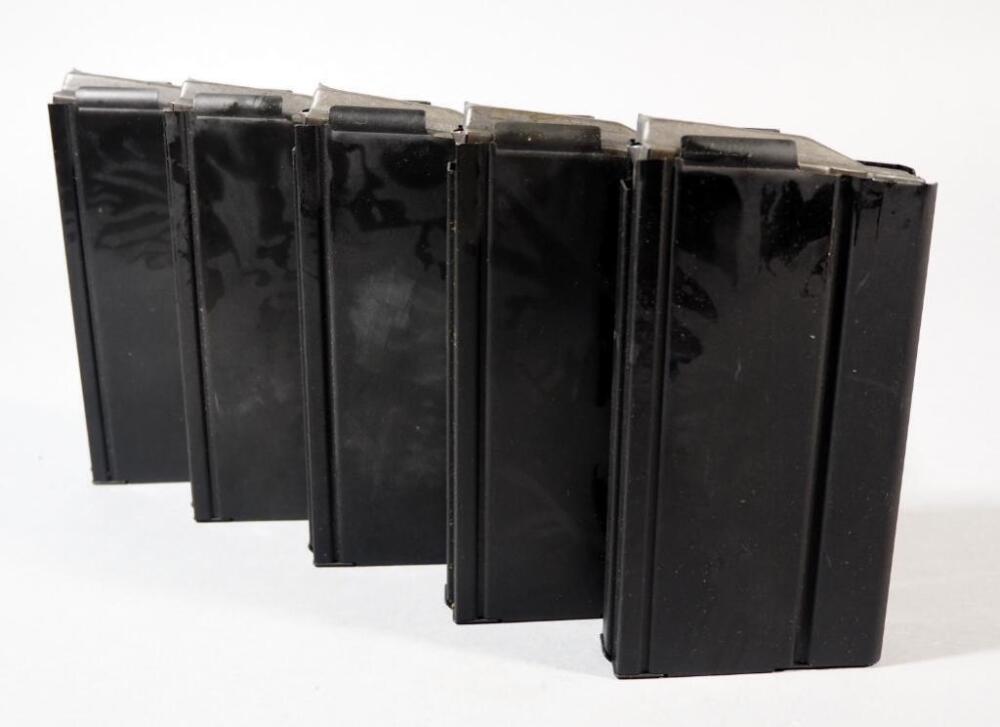 Metal Mags, Believed To Be .308 Cal, Qty 5