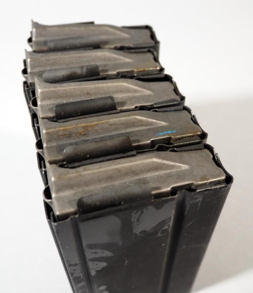 Metal Mags, Believed To Be .308 Cal, Qty 5