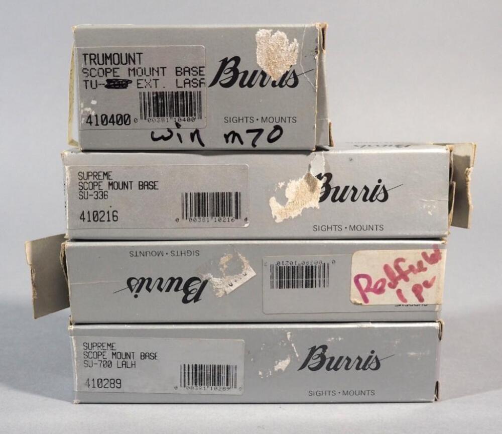 Burris Scope Mounts, Qty 4, Includes TU-700, SU-336, SU-700, And More