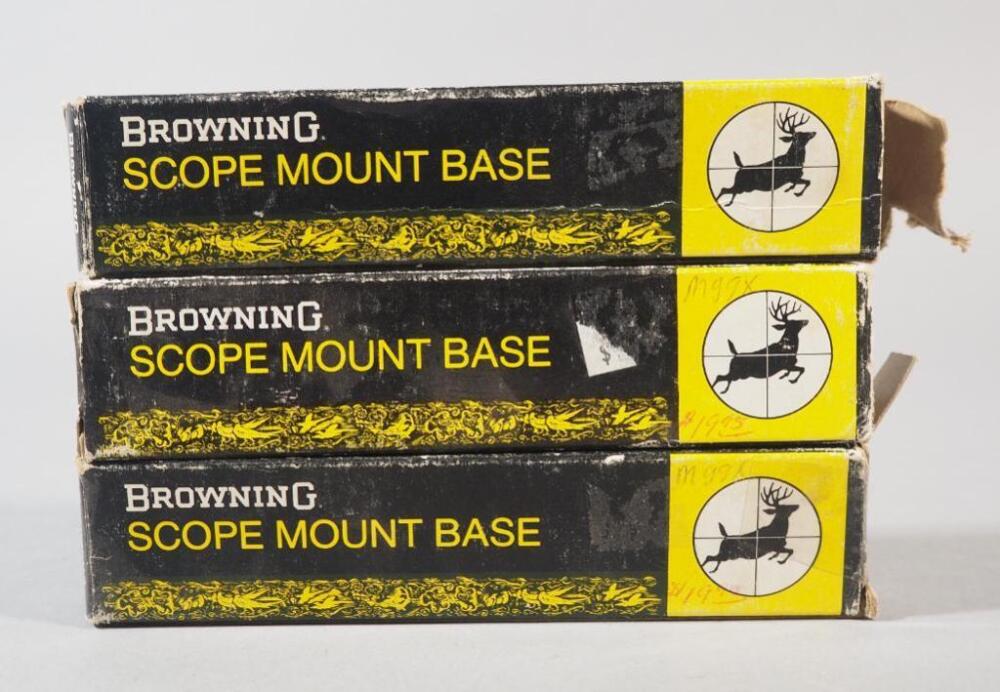 Browning Scope Mount Bases, Qty 3