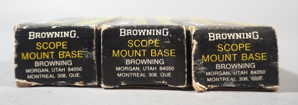 Browning Scope Mount Bases, Qty 3