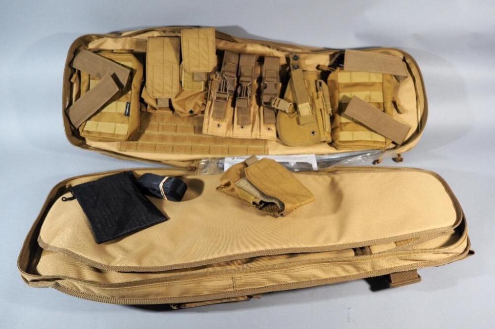 FunanaSun Tactical Bag With Multiple Interior Pouches, Holster, Mag Holders, D-Rings, Swivel Hooks And More